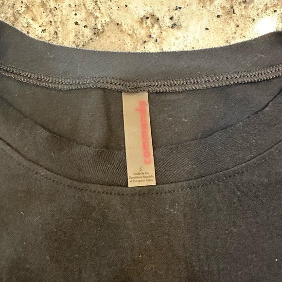 Commando Essential Cotton Crewneck Bodysuit in Black Size Small - Picture 5 of 6